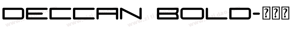 Deccan Bold字体转换